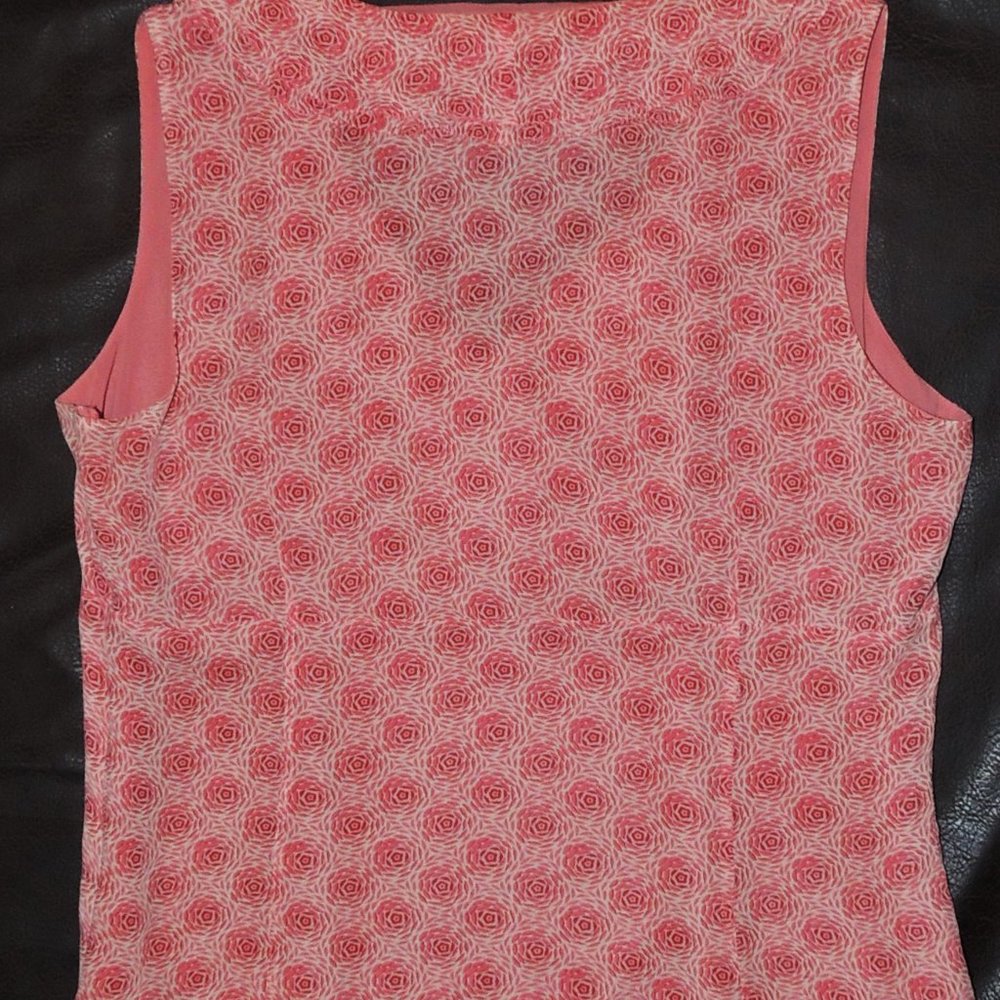 Ann Taylor Rosette Ruffle V-Neck Shell - Picture 3 of 3